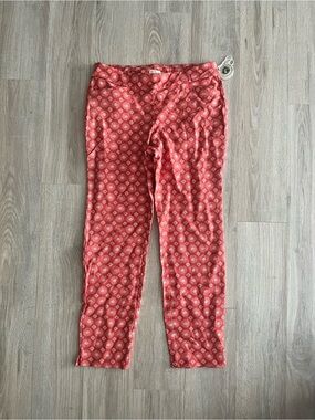 NWT Spartina 449 Women’s Maren Pull-On Pant Pink House French Print - Size XL